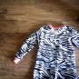 Joe Boxer girls black and white zebra sleepwear size 4t/5t