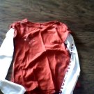 Faded Glory girl's red long sleeve shirt size Large (10-12)