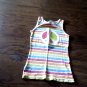 Arizona girl's white,orange,blue, green striped tank size Large (14-16)