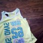 Dankskin Now toddler girl's yellow tee and bandwrist running short size 4t-5t