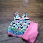 Nannette girl's 2 piece pink knit shirt and short size 6