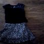 Faded Glory toddler girl's black top skirt size 4t-5t