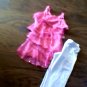 Amy Byer girl's pink sleeveless ruffle top legging  size 5t