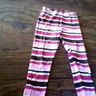 Gymboree girl's brown, red , white striped pant size 5t
