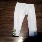 Self Esteem girls green florals ruffle top legging set size 5