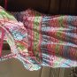 Healthtex toddler girls white,green, blue sleeveless dress 5t