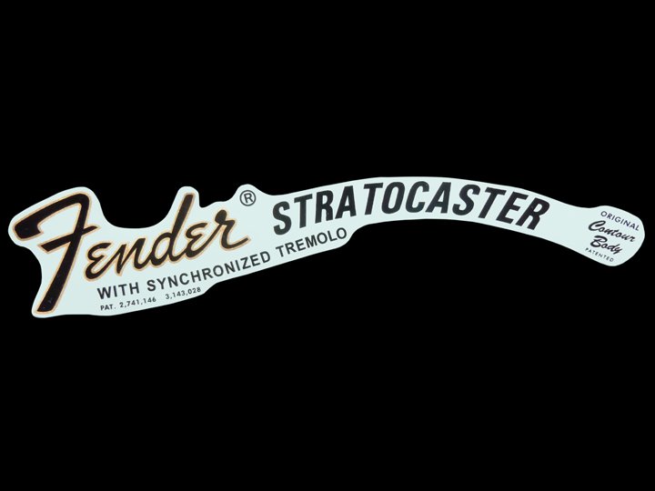 Replacement 1970 Stratocaster Headstock DECAL