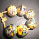 ~ Cindy's Handmade Lampwork Glass Beads Focal Double Helix Charms SRA OOAK 13
