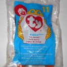 1998 McDonalds TY Teenie Beanie Babies #11 "Waddle" Duck New in Package
