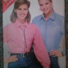 Vintage 1986 Butterick #5465 Misses See & Sew Western Shirt Size 14-18 Uncut