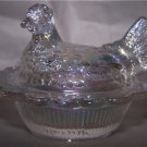 MOSSER Chick Salt HEN ON NEST IRIDESCENT CARNIVAL
