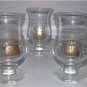 Set of 5 Baileys Irish Cream Stemmed Crystal Gold Emblem Cordial Liqueur Glasses