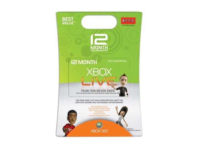 Xbox 360 Live 12 Month Gold Card Shipped out in 24hrs