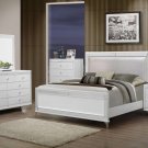 Astonishing Metallic White Bedroom Set with Stylish Chrome Legs