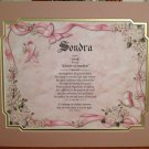 Personalized First Name Meaning Gift Breast Cancer Mother Friend Daughter