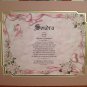Personalized First Name Meaning Gift Breast Cancer Mother Friend Daughter