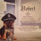Police Officer's First Name Meaning Personalized Gift for Cop