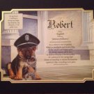 Police Officer's First Name Meaning Personalized Gift Birthday Father's Day Any