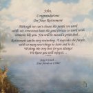 Retirement Gift for Coworker, Employee, Friend, Family Personalized Poem on Art
