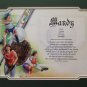 Girls Softball First Name Meaning Personalized Gift Matted