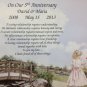 Anniversary Gift for Husband or Wife Personalized with Names and Date