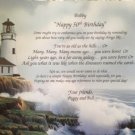 50th Birthday Gift Personalized Poem Friend Relative Male or Female Coworker