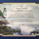 50th Birthday Gift Personalized Poem Matte Friend Relative Male or Female Coworker