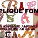 Applique Fonts