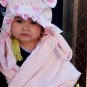 Baby Forezt Hoody Blanket / Car seat Pink