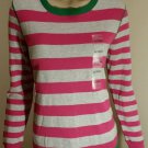 NWT **TOMMY HILFIGER** Sweater/Size XL/Reg. $49.50/Green, Pink & Gray!