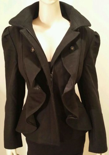 NWT *CHADWICKS* Black Equestrian Jacket/Size 10/Fully Lined!