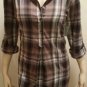 NWT *RELATIVITY* Black & White Checkered Tunic Top/Size Small/Reg. $48.00!