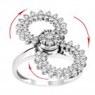 Teufel Motion Dancing spinning spinner 925 silver ring