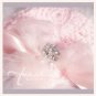 Crocheted Baby Cloche - Soft Pink with Handmade Satin Bow, Ribbon and Faux Gem - Rosa