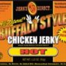 NATURAL CHICKEN JERKY - HOT BUFFALO WINGS STYLE - TWO 3.25OZ BAGS
