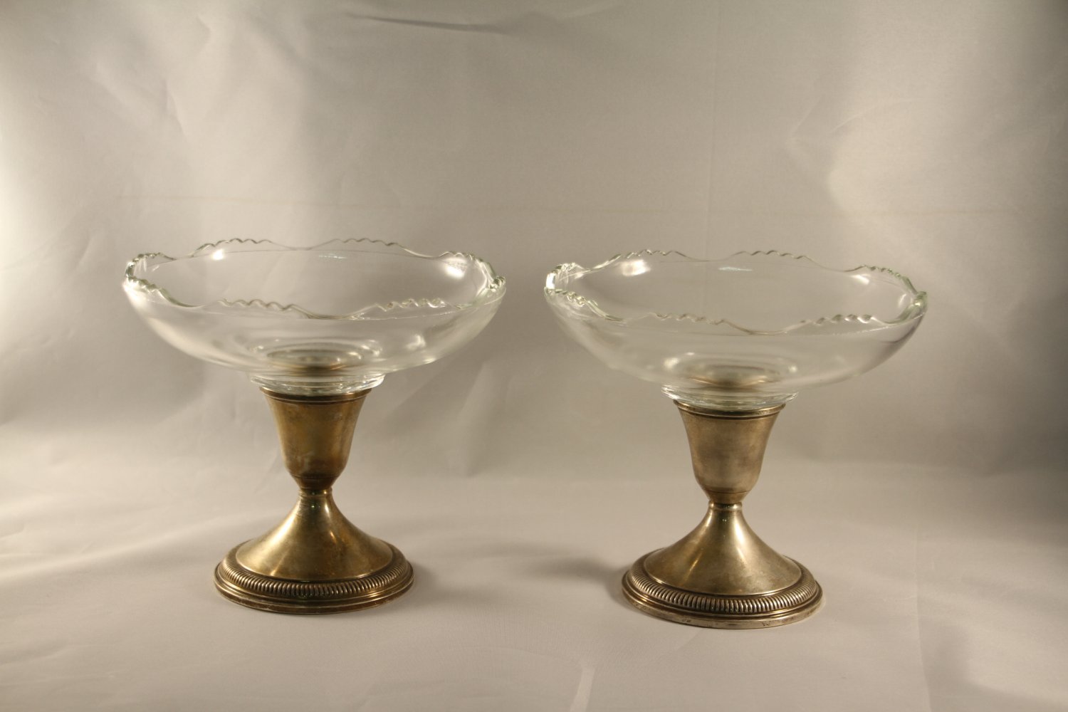 BI Sterling Weighted Compote Candy Dishes
