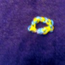 Blue and yellow bracelet
