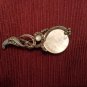 Antique sterling with marcasite and pearl brooch