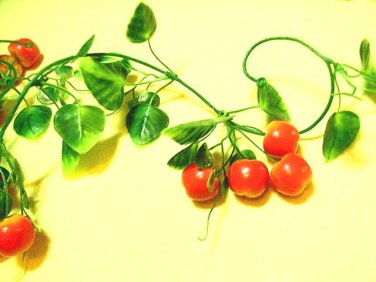 Artificial Climbing Plants Flower with Cherry 100cm