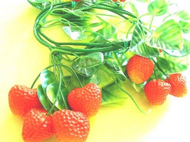 Artificial Climbing Plants Flower Strawberry 100cm
