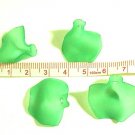 22 pcs Green Leaves Plastic Beads Dangle DIY174