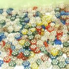 100 pcs Silver Painted Plastic Assort 8mm Hexagon Beads DIY62