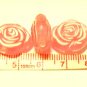 20 pcs Pink Color Big Rose Plastic Beads DIY66