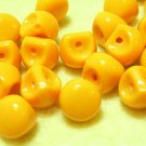 30 pcs Orange Tiny Round Plastic Beads 8mm Button DIY40