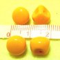 30 pcs Orange Tiny Round Plastic Beads 8mm Button DIY40