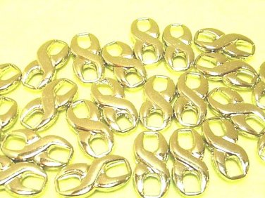 20 pcs Silver Plated Metal Connector Beads DIY109