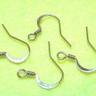 20 pcs Silver Tone Earring Hook Nickel Free DIY104