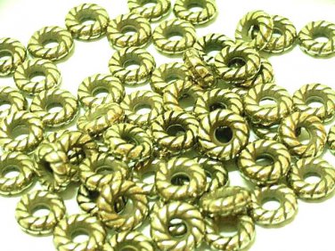 150 pcs Silver Color Plastic Ring Beads DIY67