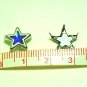 18pcs Blue Star Bead Alloy Pin for Bracelet Bag DIY99