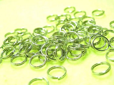 150pcs Nickel Free Clasps 6mm Double Jump Rings DIY125